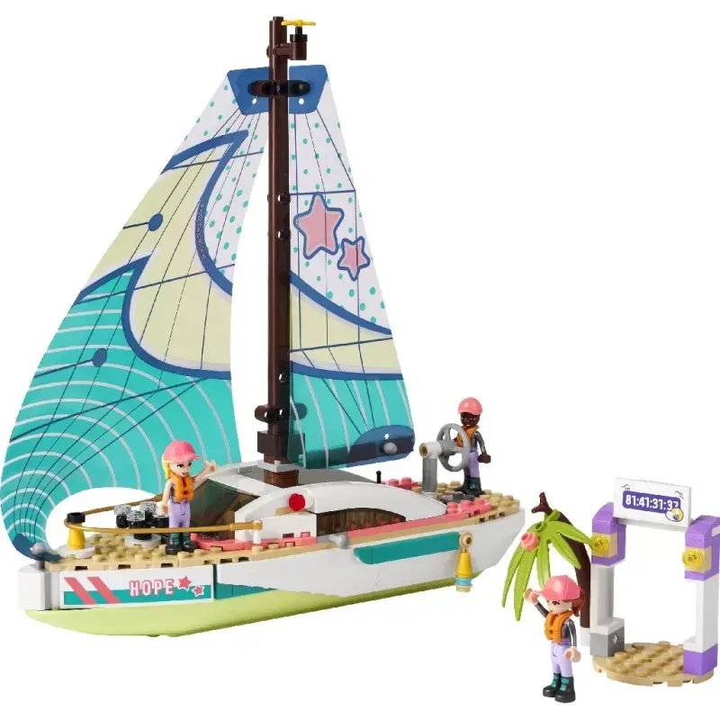 Jucarii, Copii si Bebe - Jucarii si jocuri - Seturi de constructie si cuburi - Seturi de constructie - Lego Friends Aventura nautica a lui Stephanie - Infinity.ro