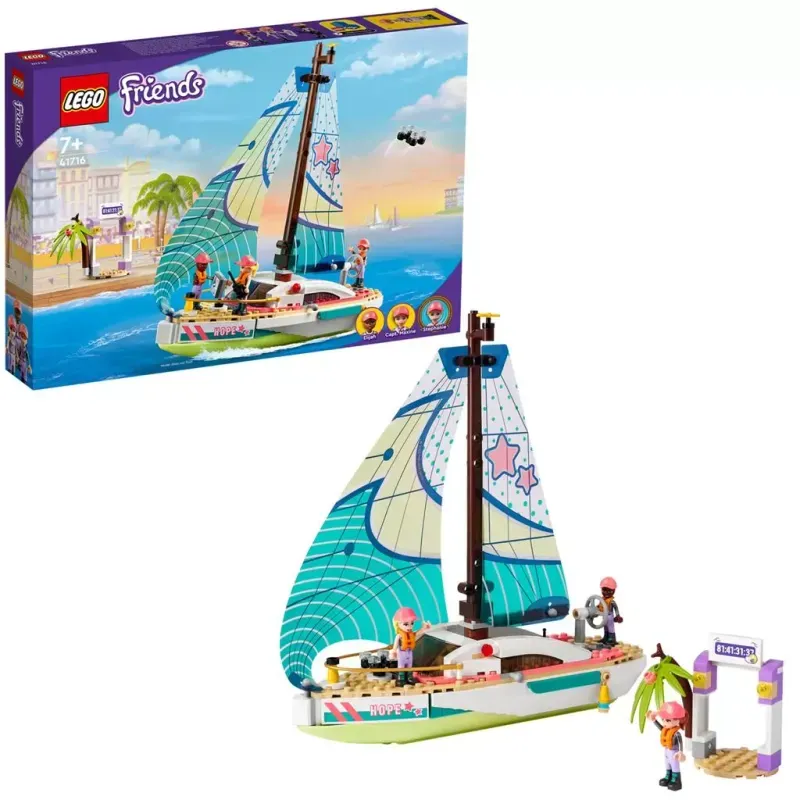 Jucarii, Copii si Bebe - Jucarii si jocuri - Seturi de constructie si cuburi - Seturi de constructie - Lego Friends Aventura nautica a lui Stephanie - Infinity.ro