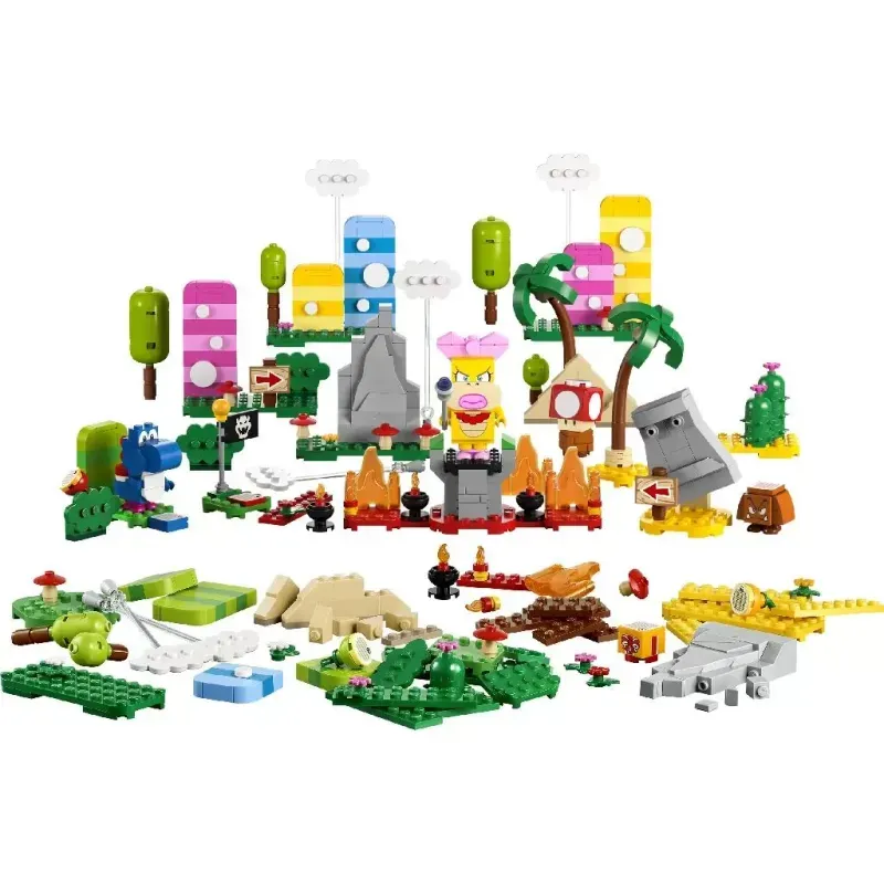 Jucarii, Copii si Bebe - Jucarii si jocuri - Seturi de constructie si cuburi - Seturi de constructie - Lego Super Mario Set de creator Cutia de unelte pentru Creativitate, 588 piese - Infinity.ro