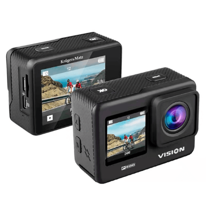 TV, Audio-Video si Foto - Camere de actiune si drone - Camere de actiune - Camera video 4K, Wi-Fi, Microfon, Difuzor, Sport Vision Kruger&amp, Matz P400 - Infinity.ro