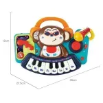 Jucarii, Copii si Bebe - Jucarii si jocuri - Jucarii bebelusi - Jucarii interactive bebelusi - Pianina Maimutica cu lumini, sunete si microfon pentru bebelusi - Infinity.ro