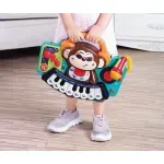 Jucarii, Copii si Bebe - Jucarii si jocuri - Jucarii bebelusi - Jucarii interactive bebelusi - Pianina Maimutica cu lumini, sunete si microfon pentru bebelusi - Infinity.ro