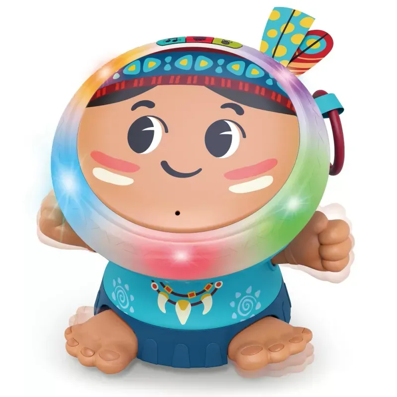 Jucarii, Copii si Bebe - Jucarii si jocuri - Jucarii bebelusi - Jucarii interactive bebelusi - Toba dansatoare de jucarie, Albastra - Infinity.ro