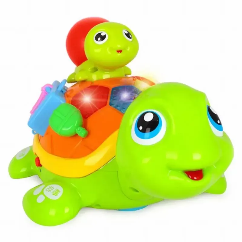 Jucarii, Copii si Bebe - Jucarii si jocuri - Jucarii bebelusi - Jucarii interactive bebelusi - Set broscute testoase interactive cu sunete si lumini - Infinity.ro