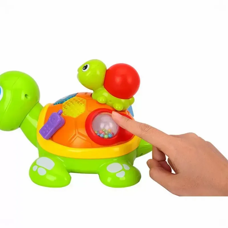 Jucarii, Copii si Bebe - Jucarii si jocuri - Jucarii bebelusi - Jucarii interactive bebelusi - Set broscute testoase interactive cu sunete si lumini - Infinity.ro