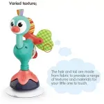 Jucarii, Copii si Bebe - Jucarii si jocuri - Jucarii bebelusi - Jucarii interactive bebelusi - Jucarie cu ventuza pentru bebelusi, Paun - Infinity.ro