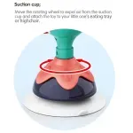 Jucarii, Copii si Bebe - Jucarii si jocuri - Jucarii bebelusi - Jucarii interactive bebelusi - Jucarie cu ventuza pentru bebelusi, Paun - Infinity.ro