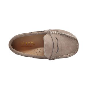 Mocasini baieti, Vuudy, piele intoarsa, comozi, crem