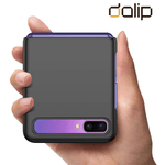 Laptop, Telefoane si Tablete - Telefoane mobile si accesorii - Accesorii Telefoane - Huse telefoane - Husa pentru Samsung Galaxy Z Flip 3 5G, Dalip Twofold, Policarbonat, Negru - Infinity.ro