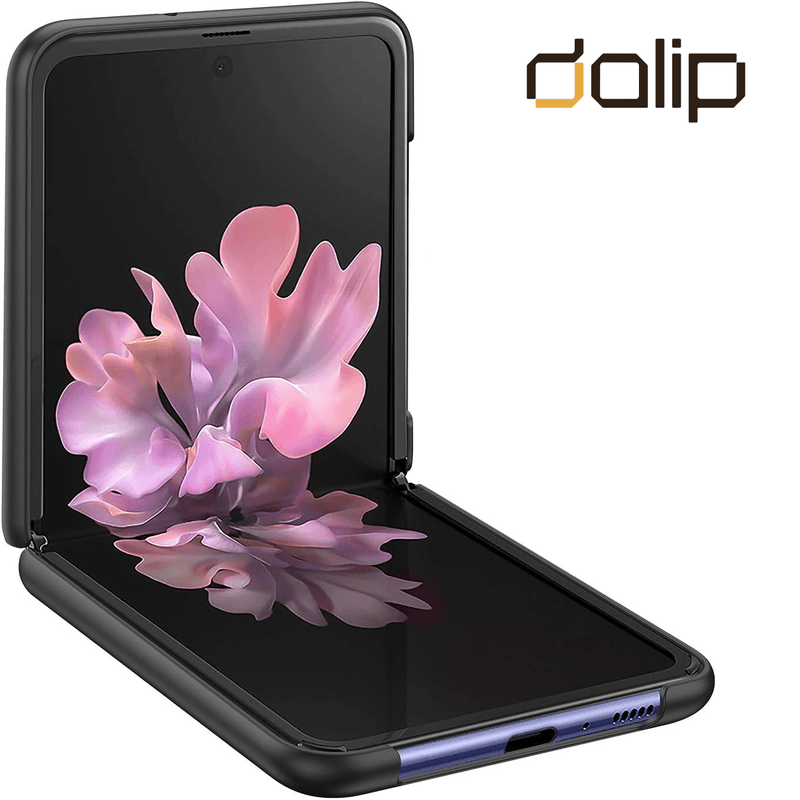 Laptop, Telefoane si Tablete - Telefoane mobile si accesorii - Accesorii Telefoane - Huse telefoane - Husa pentru Samsung Galaxy Z Flip 3 5G, Dalip Twofold, Policarbonat, Negru - Infinity.ro