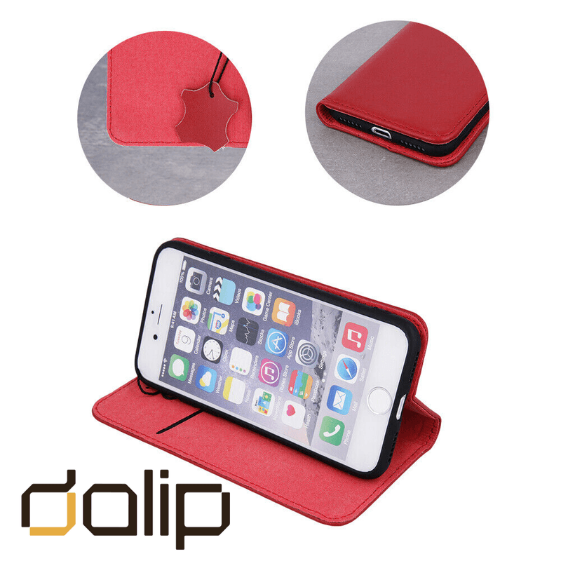 Laptop, Telefoane si Tablete - Telefoane mobile si accesorii - Accesorii Telefoane - Huse telefoane - Husa pentru Huawei P40 Pro, Dalip Intelligent Book, Piele Eco, Rosu - Infinity.ro