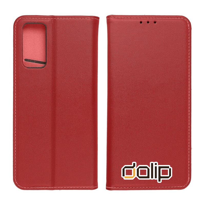 Laptop, Telefoane si Tablete - Telefoane mobile si accesorii - Accesorii Telefoane - Huse telefoane - Husa pentru Huawei P40, Dalip Intelligent Book, Piele Eco, Rosu - Infinity.ro