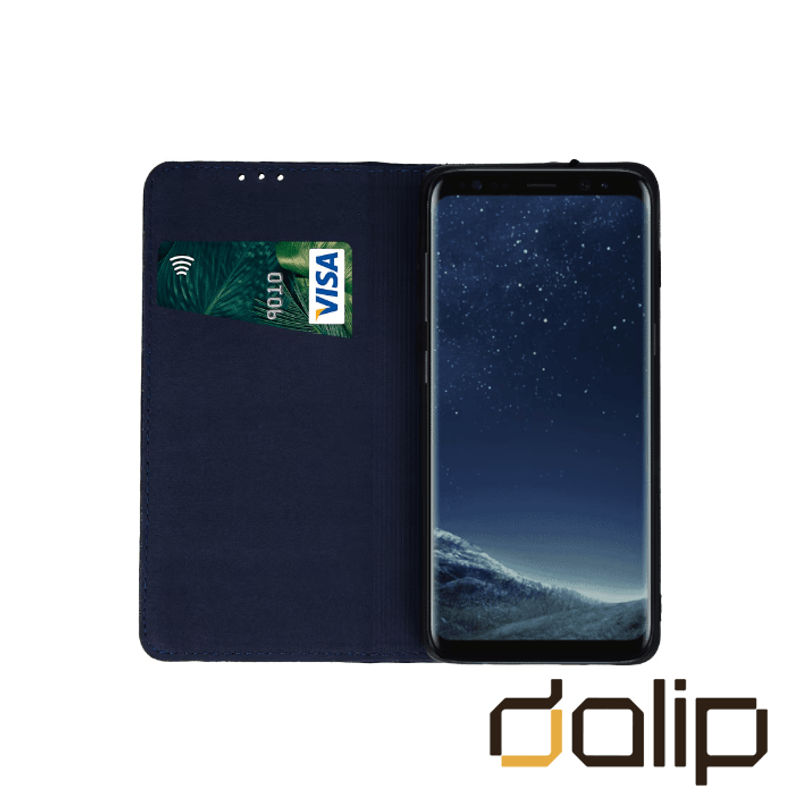 Laptop, Telefoane si Tablete - Telefoane mobile si accesorii - Accesorii Telefoane - Huse telefoane - Husa pentru Huawei P40, Dalip Intelligent Book, Piele Eco, Bleumarin - Infinity.ro