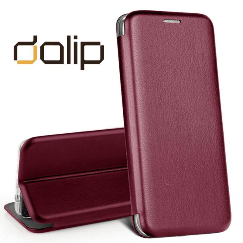 Laptop, Telefoane si Tablete - Telefoane mobile si accesorii - Accesorii Telefoane - Huse telefoane - Husa pentru Huawei P40 Pro, Dalip Cinema Book, Piele Eco, Visiniu - Infinity.ro