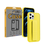 Laptop, Telefoane si Tablete - Telefoane mobile si accesorii - Accesorii Telefoane - Huse telefoane - Husa pentru iPhone 12 Pro Max, Dalip Silicon Stand Grip PRO, Galben - Infinity.ro