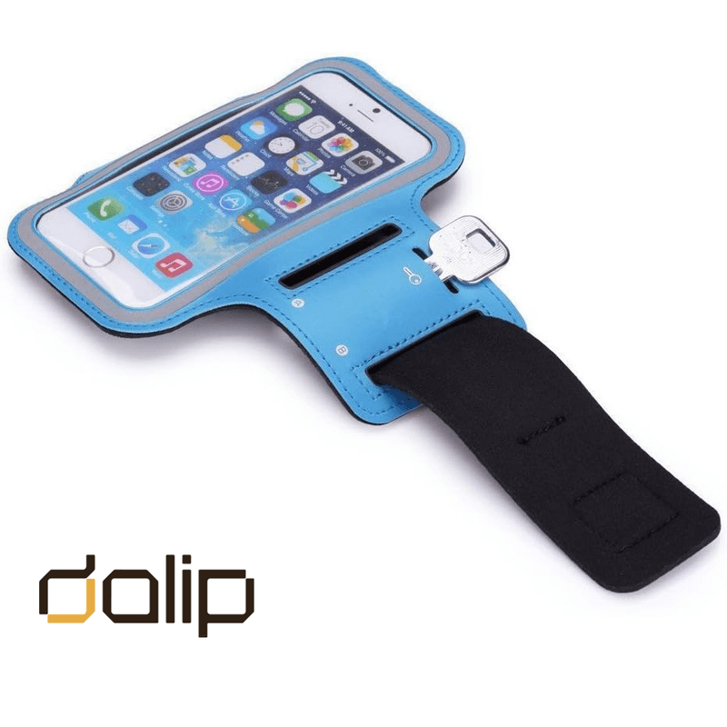 Laptop, Telefoane si Tablete - Telefoane mobile si accesorii - Accesorii Telefoane - Huse telefoane - Husa armband pentru iPhone 6/6S, Dalip BeFit, Albastru - Infinity.ro