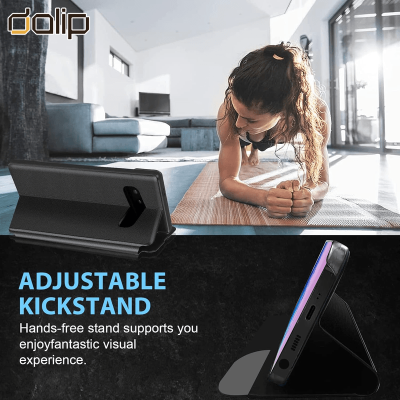 Laptop, Telefoane si Tablete - Telefoane mobile si accesorii - Accesorii Telefoane - Huse telefoane - Husa Smart Fold Dalip, pentru Samsung Galaxy A32 4G, Premium TPU, Negru - Infinity.ro