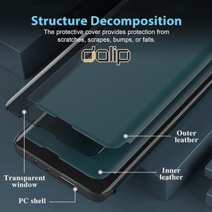 Husa Smart Fold Dalip, pentru Xiaomi Redmi Note 13 Pro Plus 5G, Premium TPU, Verde