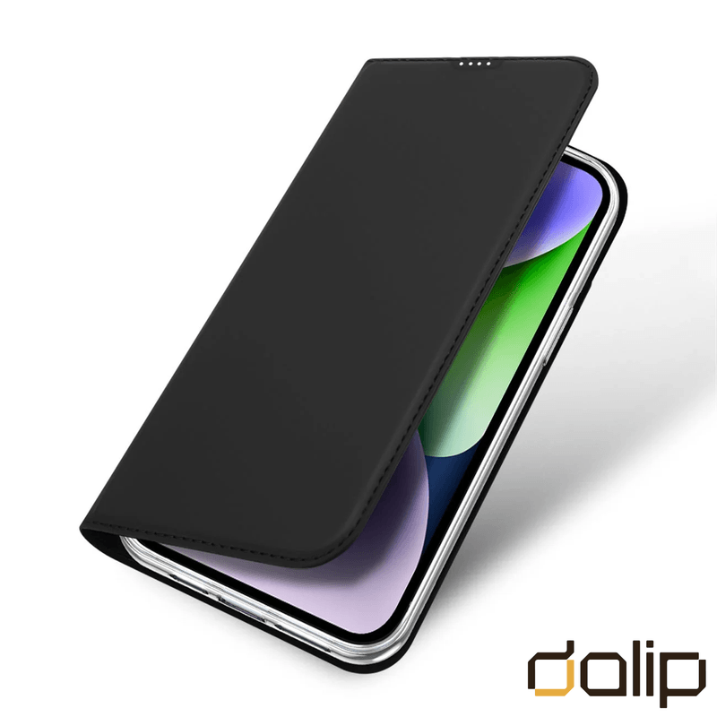 Laptop, Telefoane si Tablete - Telefoane mobile si accesorii - Accesorii Telefoane - Huse telefoane - Husa Flip pentru Oppo A58 5G/A78 5G, Business Book Cover Dalip, HQ TPU, Negru - Infinity.ro