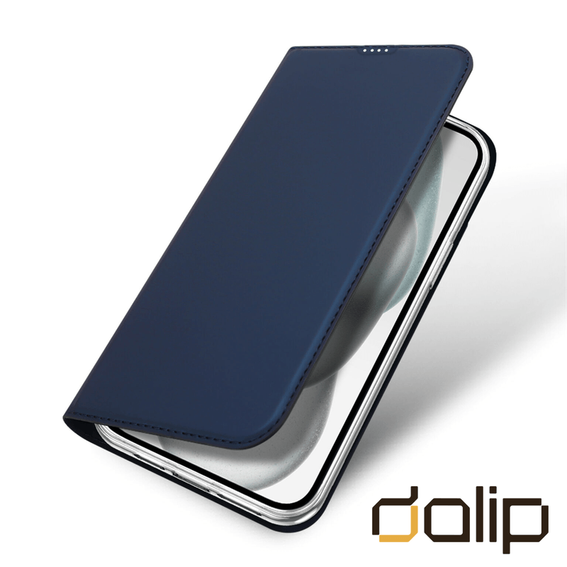 Laptop, Telefoane si Tablete - Telefoane mobile si accesorii - Accesorii Telefoane - Huse telefoane - Husa Flip pentru Samsung Galaxy A54, Business Book Cover Dalip, HQ TPU, Albastru - Infinity.ro