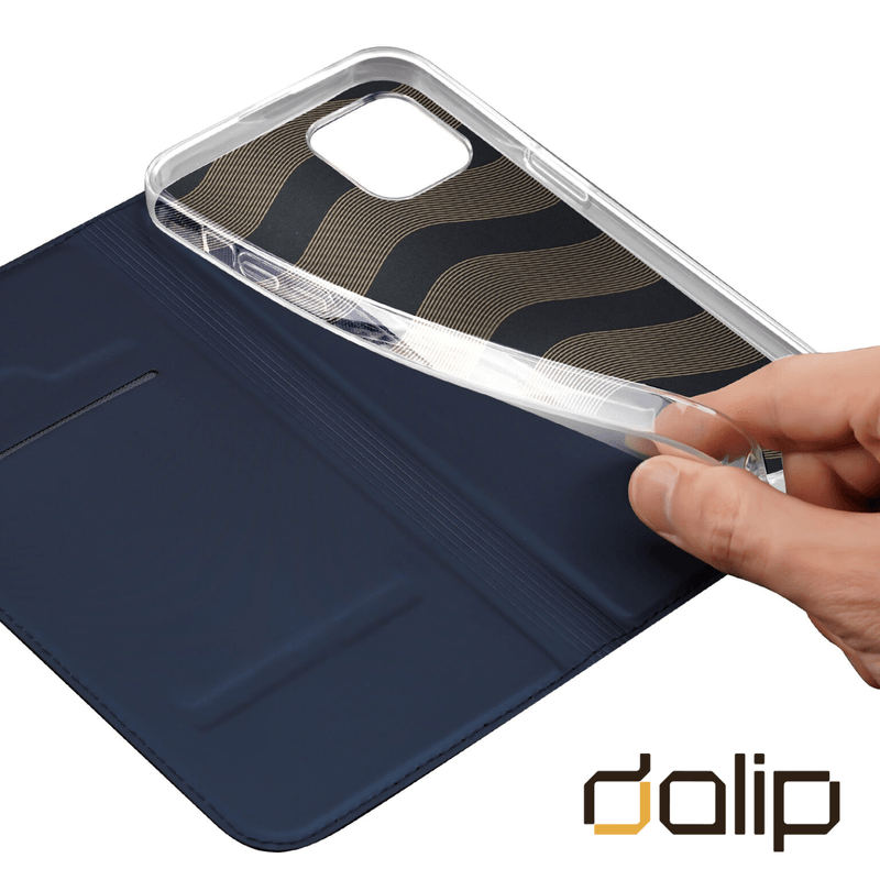 Laptop, Telefoane si Tablete - Telefoane mobile si accesorii - Accesorii Telefoane - Huse telefoane - Husa Flip pentru Samsung Galaxy A54, Business Book Cover Dalip, HQ TPU, Albastru - Infinity.ro