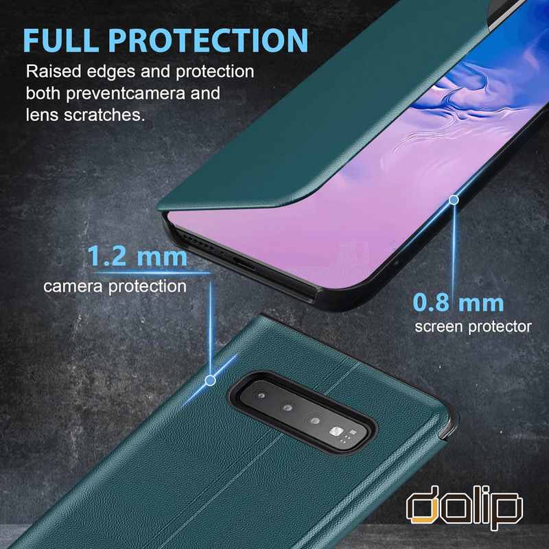 Laptop, Telefoane si Tablete - Telefoane mobile si accesorii - Accesorii Telefoane - Huse telefoane - Husa Smart Fold Dalip, pentru Samsung Galaxy A70/A70s, Premium TPU, Verde - Infinity.ro