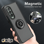 Laptop, Telefoane si Tablete - Telefoane mobile si accesorii - Accesorii Telefoane - Huse telefoane - Husa pentru Samsung Galaxy Z Fold 3 5G, Dalip MIL STD Mag Ring, HQ TPU, Negru - Infinity.ro