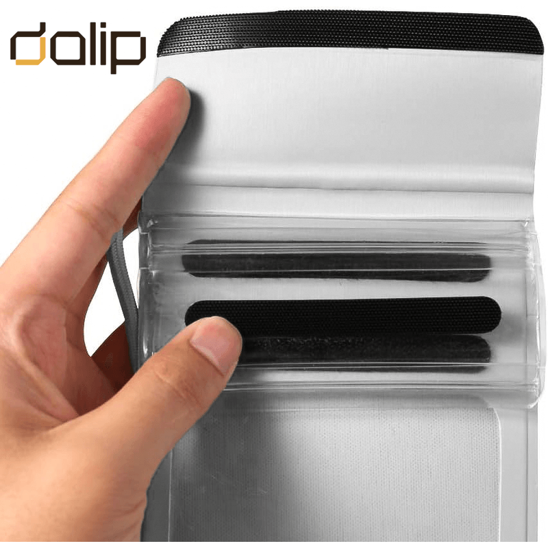 Laptop, Telefoane si Tablete - Telefoane mobile si accesorii - Accesorii Telefoane - Huse telefoane - Husa pentru telefoane pana 6.8 inch, Dalip UnderwaterPro IPX8, adancime maxima 30m, PVC, Argintiu - Infinity.ro