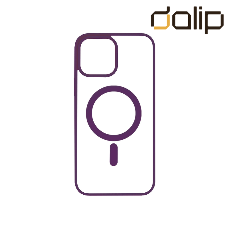 Laptop, Telefoane si Tablete - Telefoane mobile si accesorii - Accesorii Telefoane - Huse telefoane - Husa pentru Apple iPhone 13 Pro Max, Dalip Magsafe Charge, Silicon Ultra Clear, Mov-Transparent - Infinity.ro