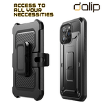 Laptop, Telefoane si Tablete - Telefoane mobile si accesorii - Accesorii Telefoane - Huse telefoane - Husa pentru Samsung Galaxy S21 Ultra, Dalip Urban Super Protect 360, Silicon ABS Impact Proof, Negru - Infinity.ro