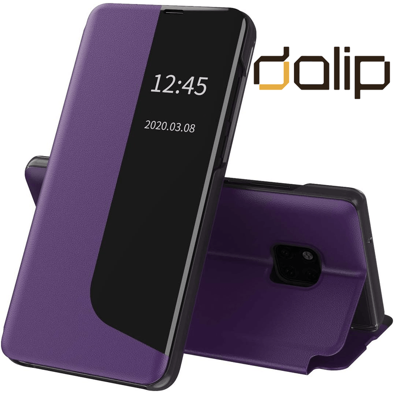 Laptop, Telefoane si Tablete - Telefoane mobile si accesorii - Accesorii Telefoane - Huse telefoane - Husa Flip pentru Huawei P30 Pro/P30 Pro New Edition, Dalip Split Mad View, Piele Ecologica Ultra Rezistenta, Mov - Infinity.ro