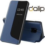 Laptop, Telefoane si Tablete - Telefoane mobile si accesorii - Accesorii Telefoane - Huse telefoane - Husa Flip pentru Huawei P30, Dalip Split Mad View, Piele Ecologica Ultra Rezistenta, Albastru - Infinity.ro