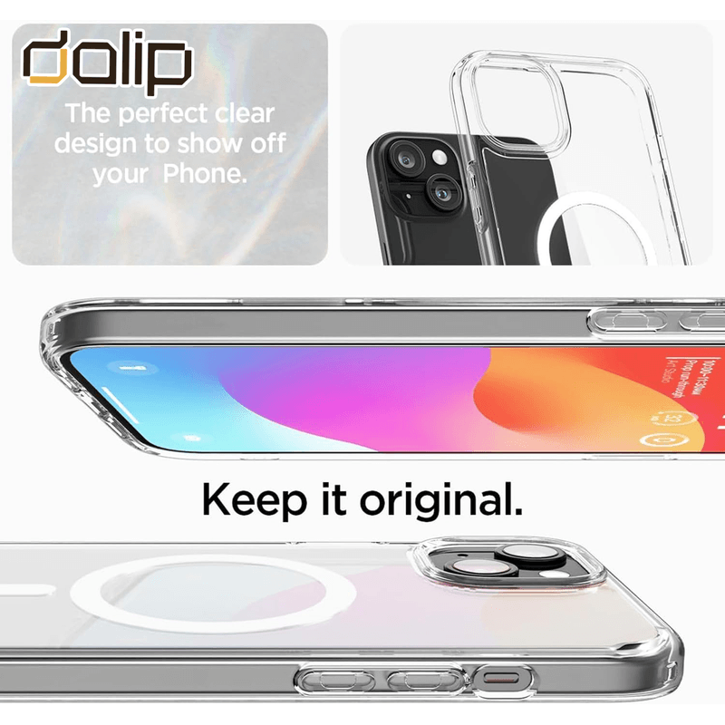 Laptop, Telefoane si Tablete - Telefoane mobile si accesorii - Accesorii Telefoane - Huse telefoane - Husa pentru Apple iPhone 15 Pro Max, Dalip Power Xbon, Silicon, snur roz, Transparent - Infinity.ro