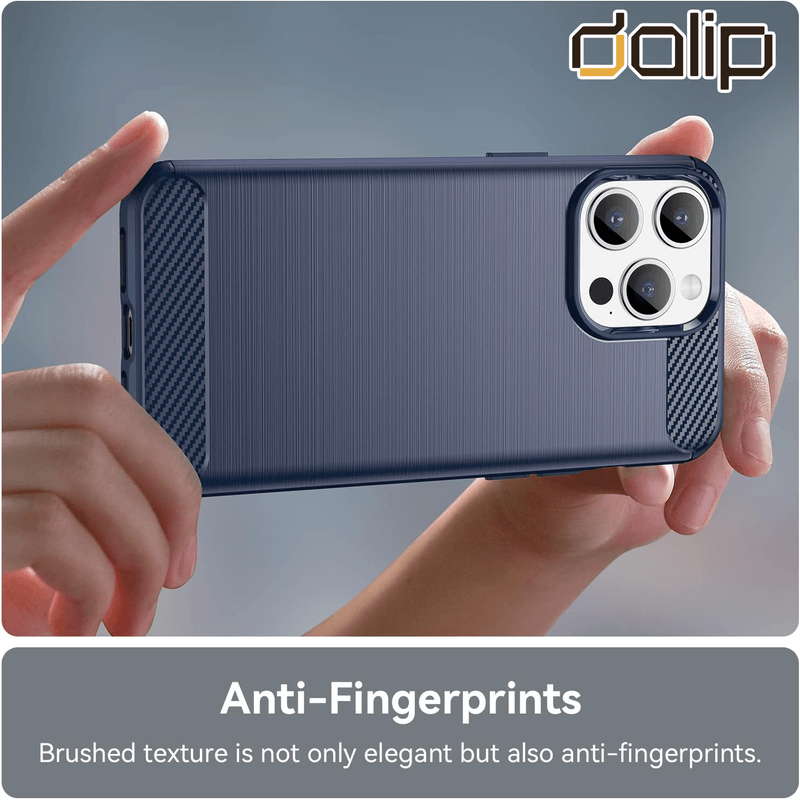 Laptop, Telefoane si Tablete - Telefoane mobile si accesorii - Accesorii Telefoane - Huse telefoane - Husa pentru Iphone 11 Pro, Dalip Carbon Fuse, HQ TPU, Bleumarin - Infinity.ro