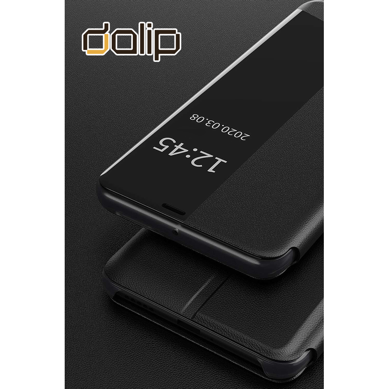 Laptop, Telefoane si Tablete - Telefoane mobile si accesorii - Accesorii Telefoane - Huse telefoane - Husa Flip pentru Huawei P20 Pro, Dalip Split Mad View, Piele Ecologica Ultra Rezistenta, Negru - Infinity.ro