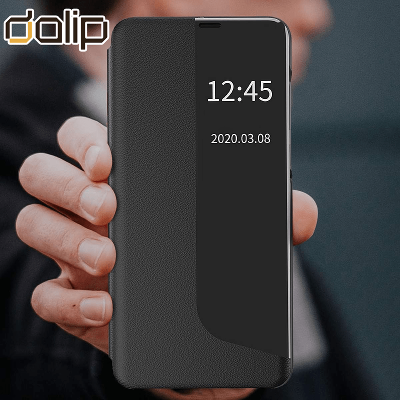 Laptop, Telefoane si Tablete - Telefoane mobile si accesorii - Accesorii Telefoane - Huse telefoane - Husa Flip pentru Huawei P20 Pro, Dalip Split Mad View, Piele Ecologica Ultra Rezistenta, Negru - Infinity.ro