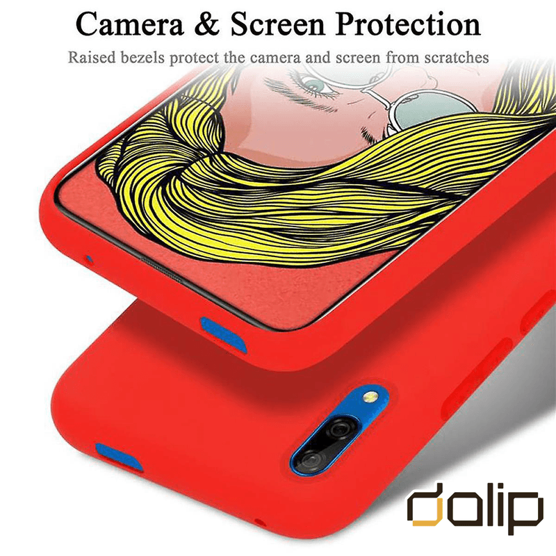 Laptop, Telefoane si Tablete - Telefoane mobile si accesorii - Accesorii Telefoane - Huse telefoane - Husa pentru Huawei Y6 2019, Dalip SoftPlus, TPU, Rosu - Infinity.ro