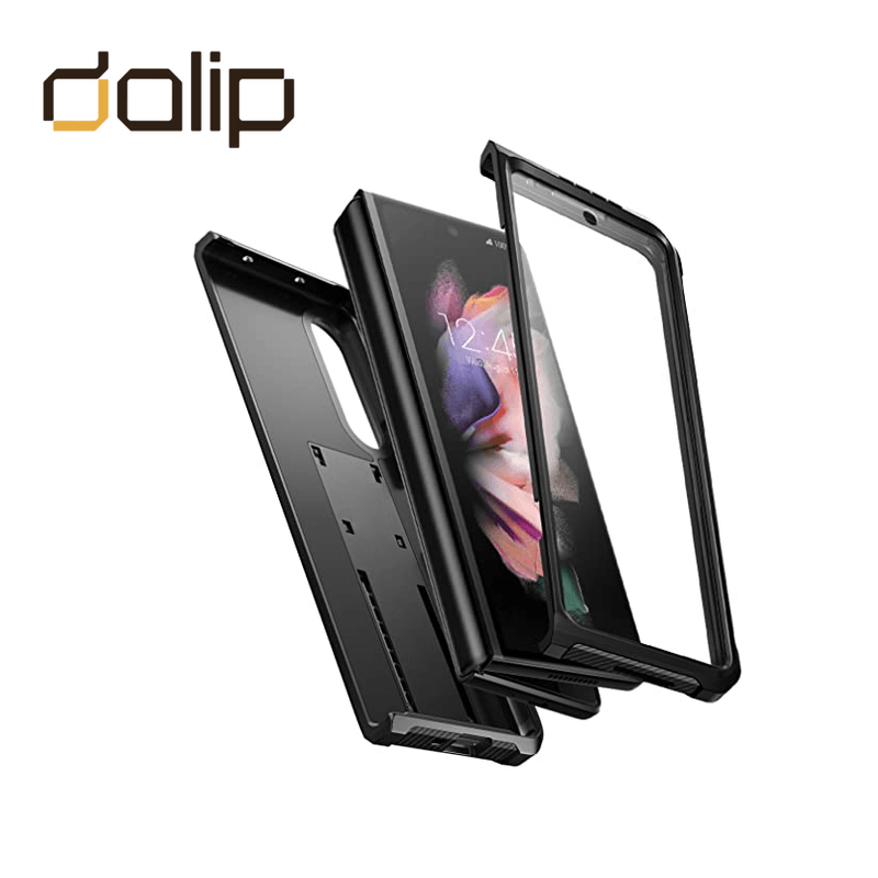 Laptop, Telefoane si Tablete - Telefoane mobile si accesorii - Accesorii Telefoane - Huse telefoane - Husa pentru Samsung Galaxy Z Fold 5, Dalip RoboX3, Policarbonat, Negru - Infinity.ro