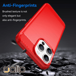 Laptop, Telefoane si Tablete - Telefoane mobile si accesorii - Accesorii Telefoane - Huse telefoane - Husa pentru Samsung Galaxy Note 10+/Note 10 Plus, Dalip Carbon Fuse, HQ TPU, Rosu - Infinity.ro