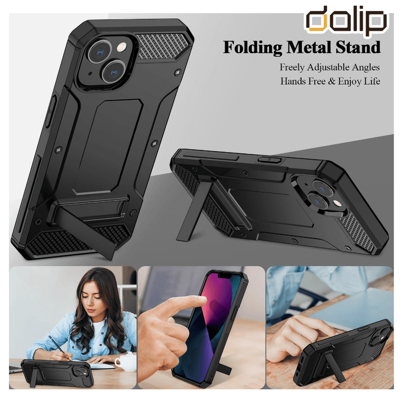 Laptop, Telefoane si Tablete - Telefoane mobile si accesorii - Accesorii Telefoane - Huse telefoane - Husa pentru Samsung Galaxy A54, Dalip Boost Hybrid Armor Kickstand, Negru - Infinity.ro