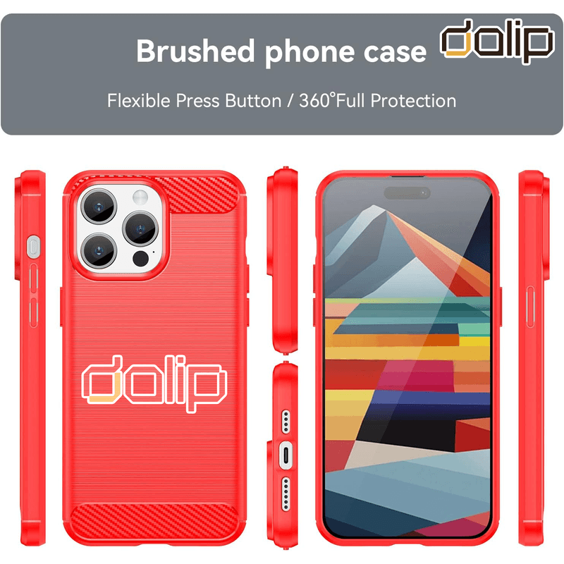 Laptop, Telefoane si Tablete - Telefoane mobile si accesorii - Accesorii Telefoane - Huse telefoane - Husa pentru Samsung Galaxy Note 10+/Note 10 Plus, Dalip Carbon Fuse, HQ TPU, Rosu - Infinity.ro