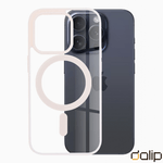 Laptop, Telefoane si Tablete - Telefoane mobile si accesorii - Accesorii Telefoane - Huse telefoane - Husa pentru Apple iPhone 15 Pro Max, Dalip Magsafe Charge, Silicon Ultra Clear, Roz-Transparent - Infinity.ro