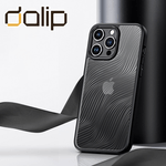 Laptop, Telefoane si Tablete - Telefoane mobile si accesorii - Accesorii Telefoane - Huse telefoane - Husa pentru Apple iPhone 15 Pro Max, Dalip Wave Protect, Silicon, Negru-Transparent - Infinity.ro