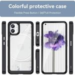 Laptop, Telefoane si Tablete - Telefoane mobile si accesorii - Accesorii Telefoane - Huse telefoane - Husa de protectie compatibila cu Nothing Phone 1 5G, Hybrid Hard Acrylic, TPU, Negru-Transparent - Infinity.ro