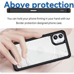 Laptop, Telefoane si Tablete - Telefoane mobile si accesorii - Accesorii Telefoane - Huse telefoane - Husa de protectie compatibila cu Nothing Phone 1 5G, Hybrid Hard Acrylic, TPU, Negru-Transparent - Infinity.ro