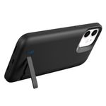 Laptop, Telefoane si Tablete - Telefoane mobile si accesorii - Accesorii Telefoane - Huse telefoane - Husa de protectie compatibila cu Apple iPhone 12/12 Pro, baterie 5000 mAh inclusa, cu stand, TPU, Negru - Infinity.ro