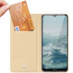 Laptop, Telefoane si Tablete - Telefoane mobile si accesorii - Accesorii Telefoane - Huse telefoane - Husa de protectie flip cover compatibila cu Nokia G10/G20, Skin Pro, piele ecologica, Auriu - Infinity.ro