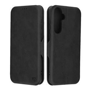 Husa de protectie flip cover compatibila cu Samsung Galaxy A35 5G, Safe Wallet Plus, piele ecologica, Negru