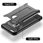 Laptop, Telefoane si Tablete - Telefoane mobile si accesorii - Accesorii Telefoane - Huse telefoane - Husa de protectie compatibila cu Apple iPhone 5 / 5s / SE, Hybrid Armor, margini intarite, TPU, Negru - Infinity.ro