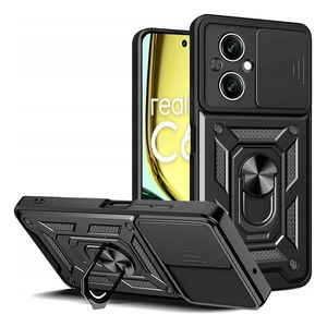 Husa de protectie compatibila cu Realme C67 4G, CamShield Series, cu inel magnetic, protectie camera, margini intarite, TPU, Negru